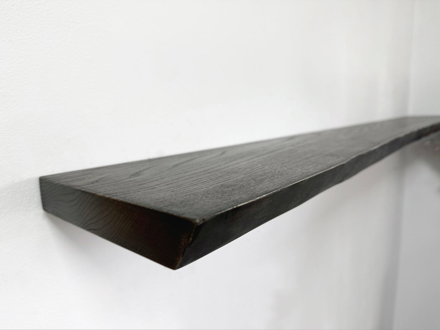 Ash Floating Shelves, Custom Wood Shelves, Rustic Shelves, Bathroom Shelves with Bracket, Long Book Shelves,Kitchen Shelves