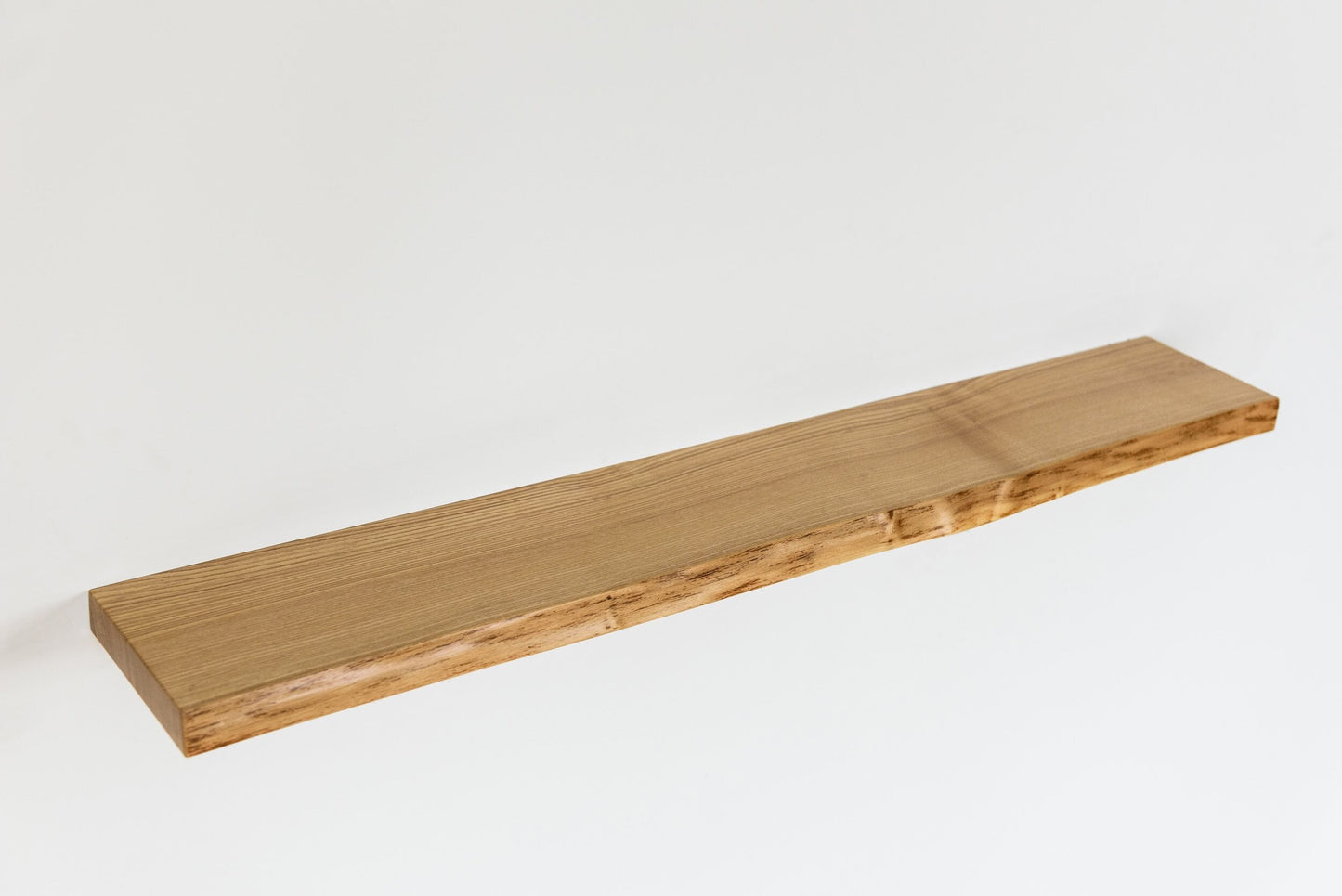 Ash Floating Shelves, Custom Wood Shelves, Rustic Shelves, Bathroom Shelves with Bracket, Long Book Shelves, Kitchen Shelves