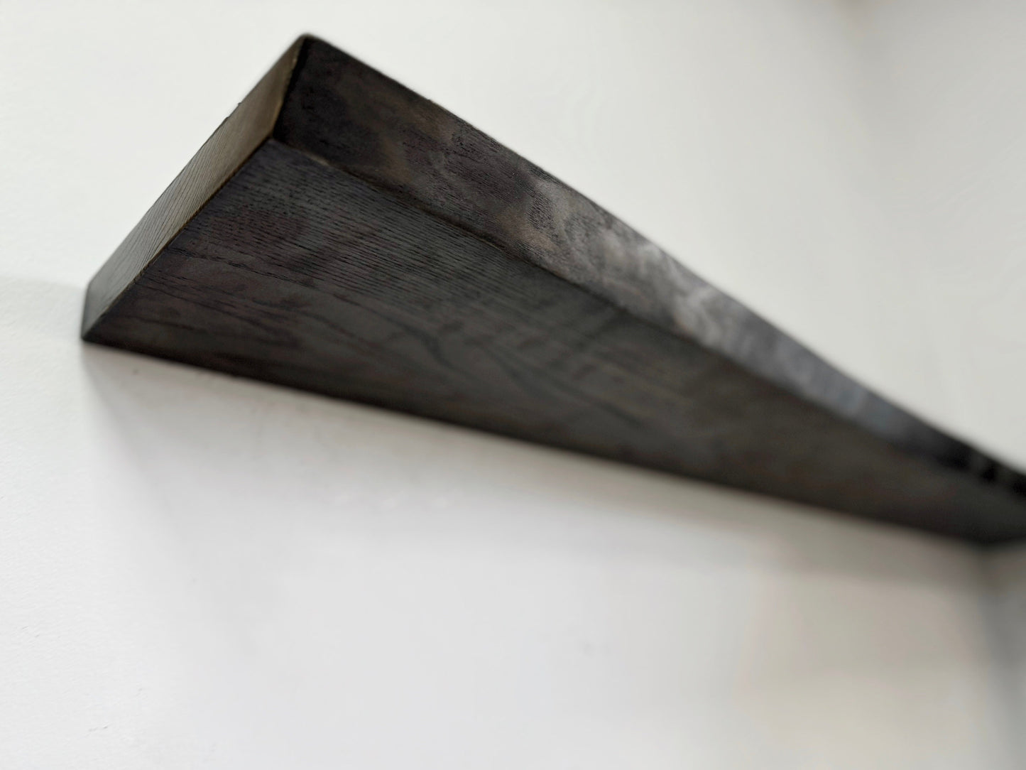 Ash Floating Shelves, Custom Wood Shelves, Rustic Shelves, Bathroom Shelves with Bracket, Long Book Shelves,Kitchen Shelves