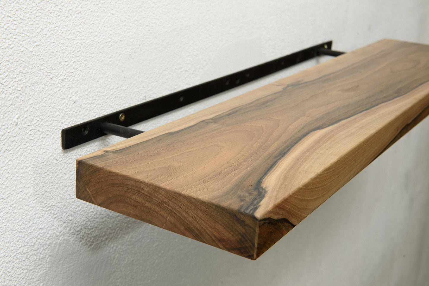 Walnut Floating Shelves, Custom Wood Shelves, Rustic Shelves, Bathroom Shelves with Bracket, Long Book Shelves,Kitchen Shelves