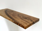 Walnut Wood Wall Shelf | Floating Bookshelf
