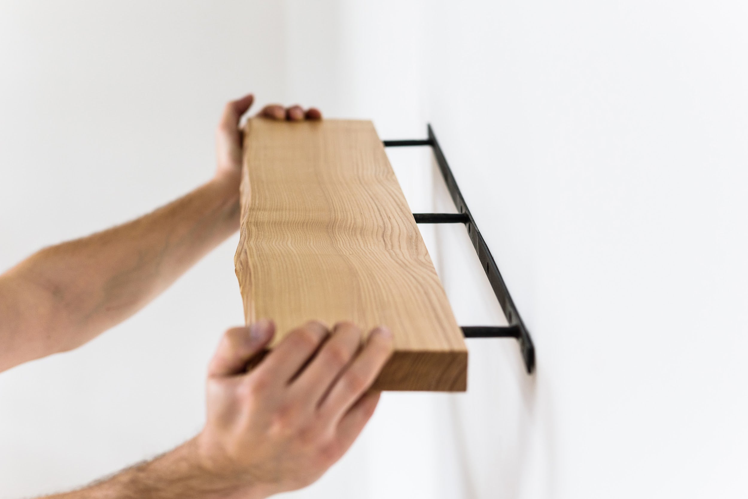 Ash Floating Shelf | Custom Wood Wall Shelf