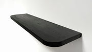 Ash Black Floating Shelf Rounded Corners
